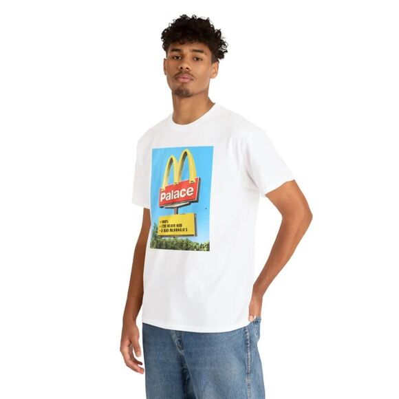 Palace McDonald's Graphic Short Sleeve Tee Shirt - Picture 1 of 11